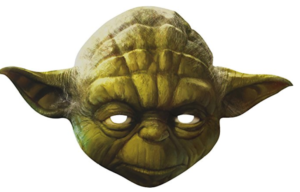 Cheap Yoda Costume: Cardboard Mask